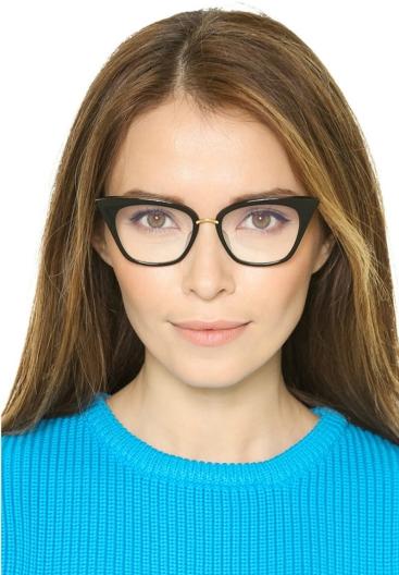 Fashion rivets cat eyes women 's frames ultra - light frames reading glasses optical glasses frame metal decorative mirror