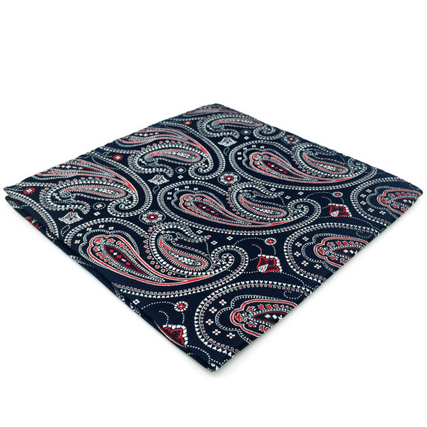 EH29 Multicolor Paisley Silk Mens Pocket Square Fashion Wedding Handkerchief Dress Novelty Hanky