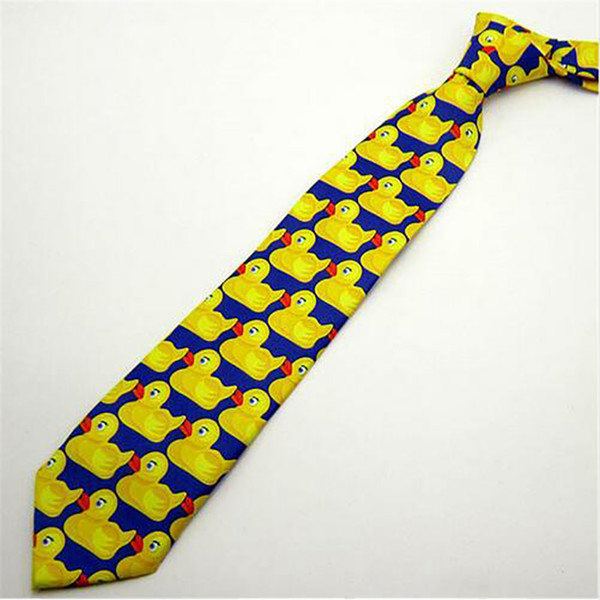 Yellow Funny Rubber Duck Tie Men's Fashion Casual Fancy Ducky Professional Necktie How I Met Your Mother New 1pc Cute Ducky Tie