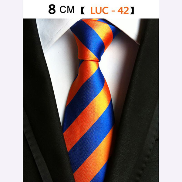 Hot Striped Neck Ties for Men\'s Wide Neckties Wedding Suits Silk Business Corbatas Formal Tie