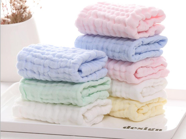 Six-layer printed wash gauze medical small square towel baby mouth wash towel handkerchief