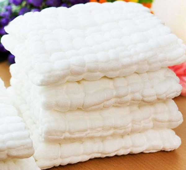 12-layer thick wavy gauze towel baby small towel newborn feeding mouth towel handkerchief