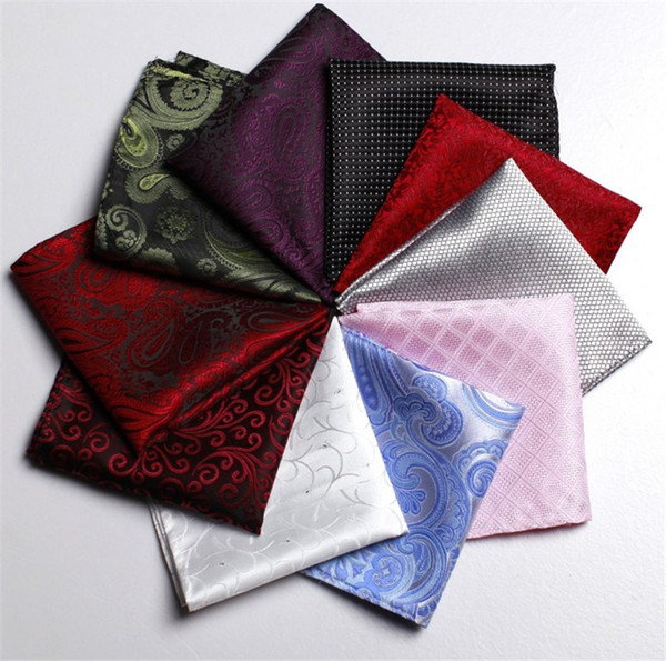 New Business Suit Pocket Square Hankies Hanky Colorful Handkerchief Large Size Accessory Neckties Ties Square Towel Napkin Kerchief