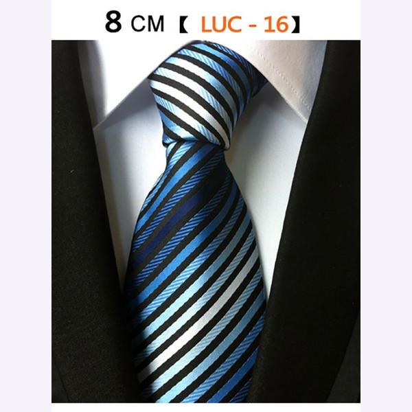 Hot Striped Neck Ties for Men\'s Wide Neckties Wedding Suits Silk Business Corbatas Formal Tie