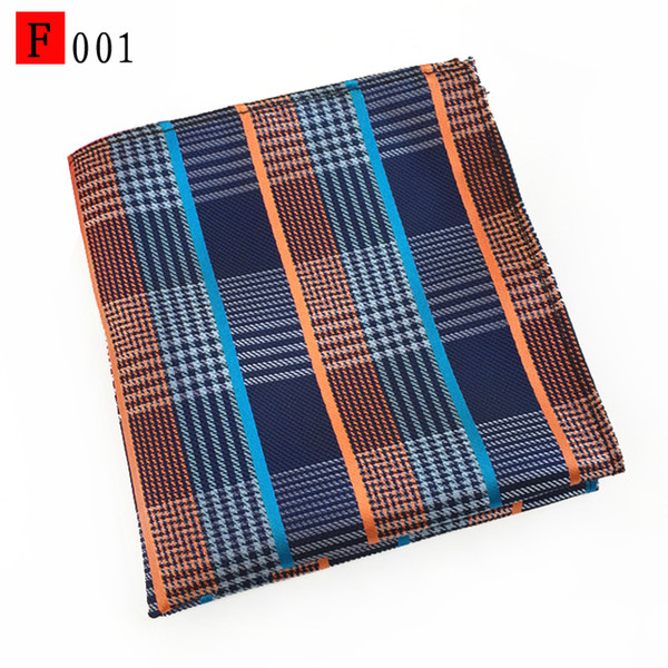 New Men's Pocket Scarf Hot Selling Small Chequered Striped Cashew Nut hot Spotted Scarf Handkerchief Scarf