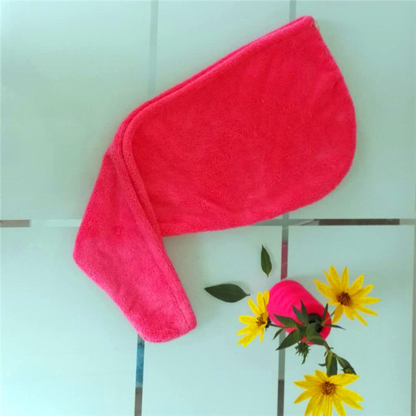 Microfiber coral velvet dry hair cap super absorbent long hair girl wipe headband free blowing dry shower cap