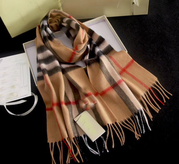 Free shipping new arrial female england cashmere scarf for women Designer female square Scarves Wraps With Tag 180*70