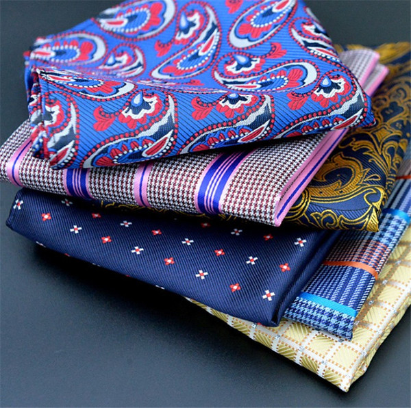 Fashion Mens Business Suit Pocket Squares Hankies Hanky Handkerchief Large Size Accessory Neckties Ties Square Towel Napkin Kerchief