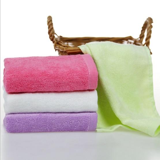 Brand New 25x25cm Fashion Bamboo fibre facecloth towel child small wash towel