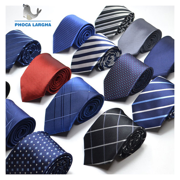 Men Ties Necktie Men's vestidos Business Wedding Tie Male Dress Legame Gift Gravata England Stripes JACQUARD WOVEN 8cm