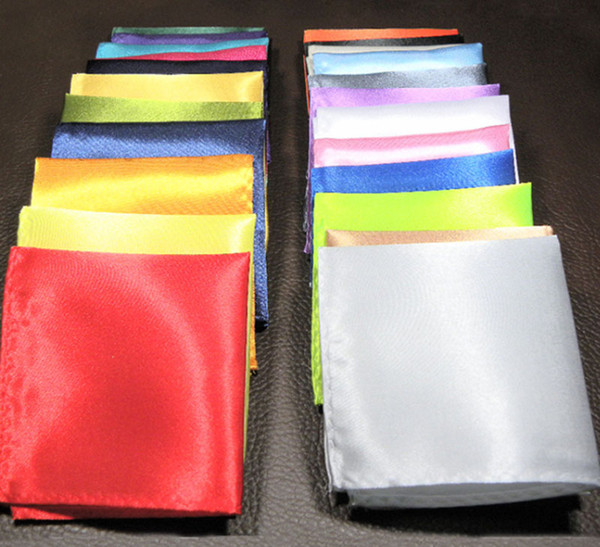 Men's suit pocket towel, small square towel, wedding party dress pocket bra, pure color handkerchief of various colors