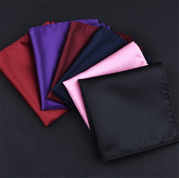 Fashion Pure Business Suit Pocket Square Hankies Hanky Colorful Handkerchief Large Size Cartoon Neckties Ties Square Towel Napkin Kerchief