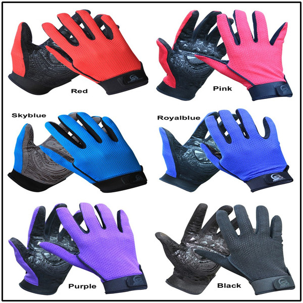 Professional Outdoor Sports Cycling Climbing Mesh Anti-Slip Thickened Full Finger Gloves