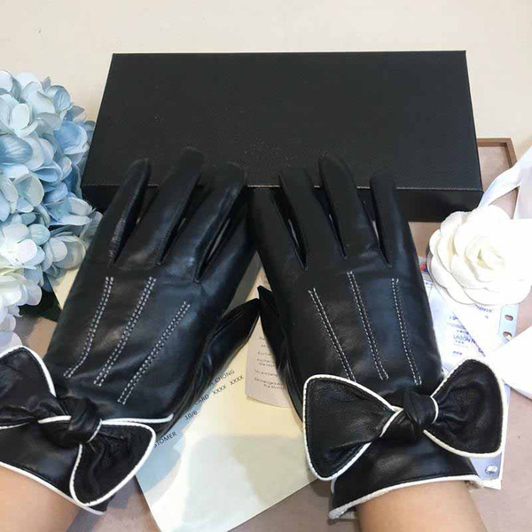 Wholesale prices Women Winter Keep Warm Glove Imitation Leather Lacquer Surface Mittens Waterproof Non Slip Five Fingers Gloves