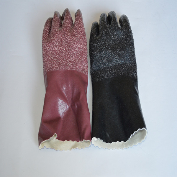 Plastic wear-resistant anti-slip gloves, anti-stain, acid and alkali resistant, anti-corrosion industry, special gloves for fishery