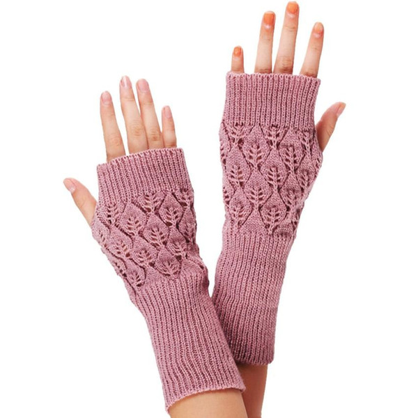 Sales Fine Sheep Wool Mitt Exposed Finger Women's Gloves Winter Autumn Knitted for Women Fingerless Gloves Wrist Mittens #233