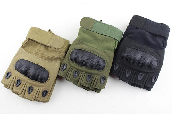 Good quality Tactical Semi Finger Gloves Outdoor Bike Riding Exercise Fitness Anti Skid Gloves Used Half Finger Neoprene Gloves