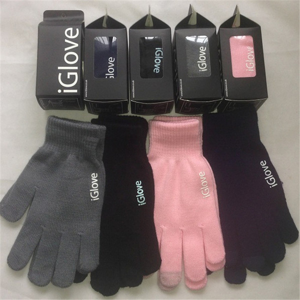 Iglove Touch Screen Gloves Smartphone Winter Warmer Knit Finger Gloves Unisex Christmas Gifts glove 10 color