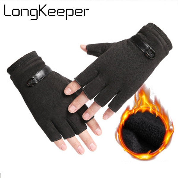 Men Fingerless Gloves Wrist Women Half Finger Glove Unisex Gym Outdoor Fitness Driving Male Gloves Mittens handschoenen luva 361