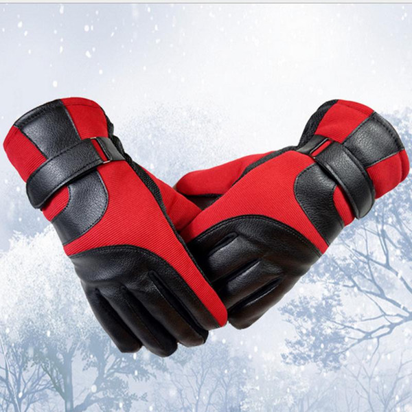 2018 Winter Outdoor Bicycle Windproof Warm Full Finger Gloves Women Men Thickened Mittens Glove Sports Anti-slip Luvas