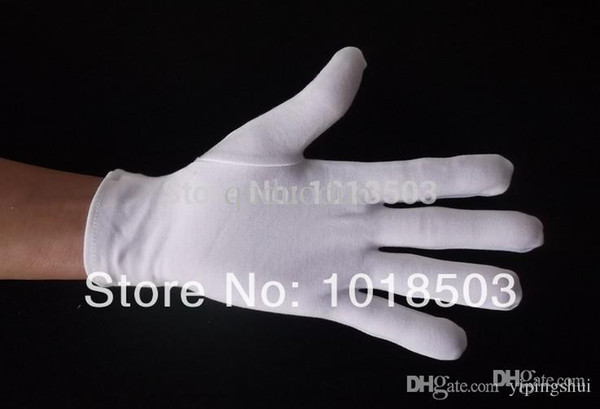 White Cotton Gloves Serving/Waiters Gloves Concierge Butler Snooker Equestrian