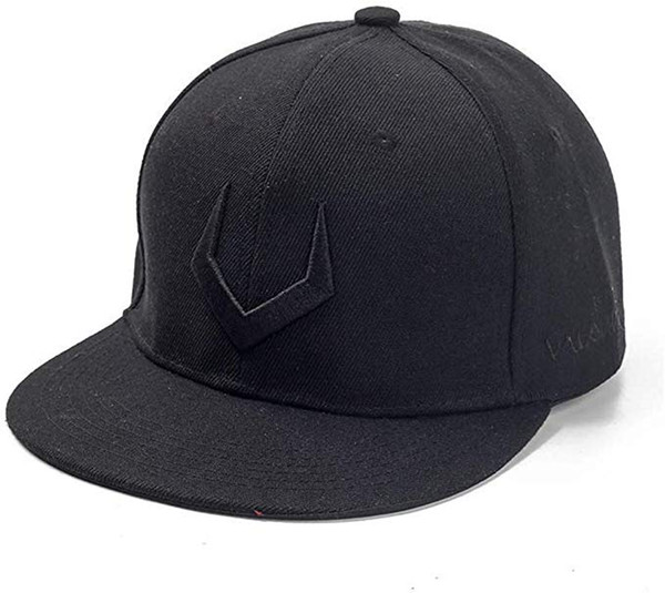 Fashion Men Cool Embroidery Antlers Flat Brim Hip Hop Hat Solid Snapback Casual Rock Street Jazz Dancing Outdoor Sports Baseball Hat