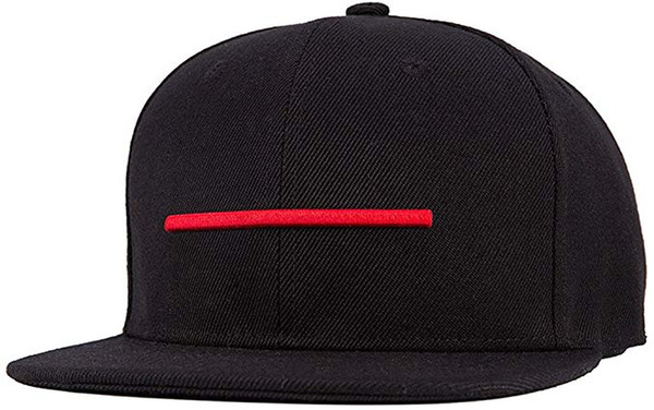 King Star Men Horizontal Red Solid Flat Bill Hip Hop Snapback Baseball Cap Men Women Adjustable Black Dance Dad Hat Luxury Designer Snapback