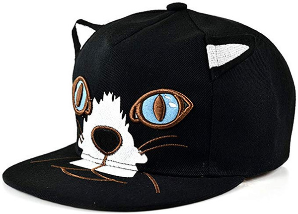 King Star Women Adjustable Cat Ear Flat Bill Hip Hop Unisex Outdoor Sports Cap Snapback Baseball Cap