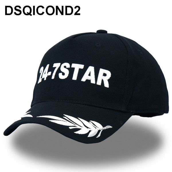 DSQICON 2018 Baseball Caps DSQ Letters Cotton Canada Maple Leaf Men Cap Custom Design 24-7Star Icon Women Hats Casquett Dad Hats