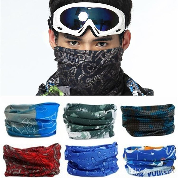 The new Outdoor multi-function Head scarf seamlessly headband scarf Bandanas cycling masks Fishing skeleton changed magic scarf B0539