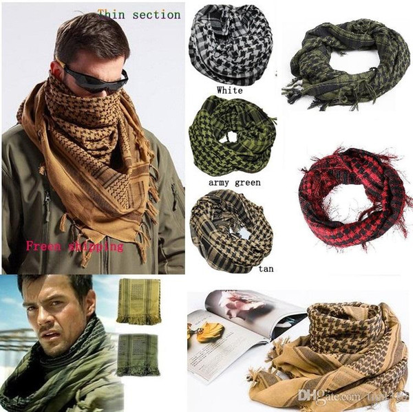 New common style outdoor Arab magic scarfs The special free soldier head scarfs shawl made of pure cotton Scarves 0658