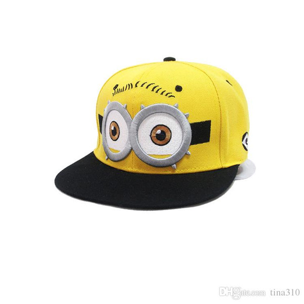 Wholesale- New fashion Parents and baby fashion autumn baseball hiphop cap cartoon small yellow hat lovely casual A0288