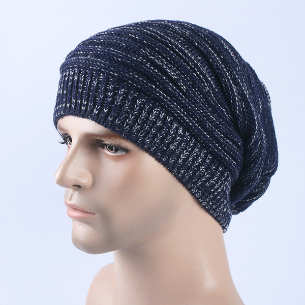 Skull Hats Melaleuca Pleated Hat Men And Women Fall And Winter Warm Headdress Wool Cap Knit Hat Adjustable Beanie Caps