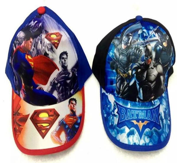 15pcs Superhero Batman Superman mix boy girl Fashion Sun Hat Cloth cap Casual Cosplay Baseball Cap gifts U6