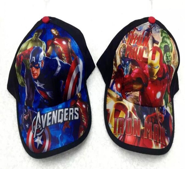 15pcs Superhero Avengers League mix boy girl Fashion Sun Hat Cloth cap Casual Cosplay Baseball Cap gifts U4