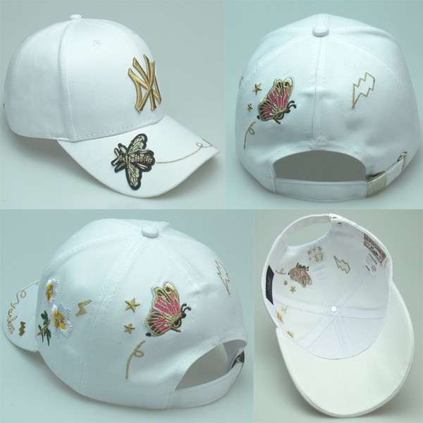 Bee Embroidered Snapback Hip-hop Caps Leopard Lovers Men Women Adjustable Many Colors Baseball Cap Couple Snapback Hats