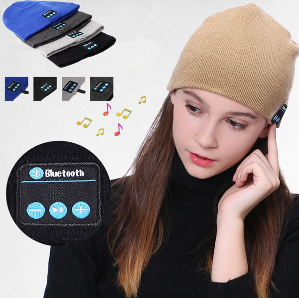 Fashion Bluetooth Music Beanie Hat Wireless Smart Cap Headset Headphone Speaker Microphone Handsfree Music Hat Soft Warm
