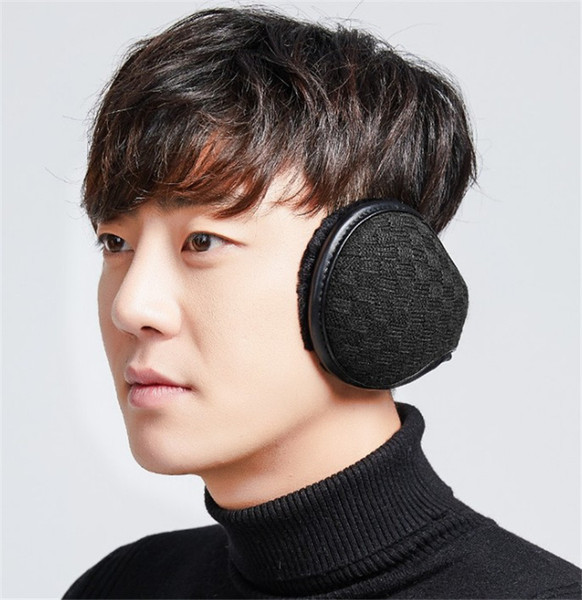 Fashion Men Korean Pure Colors Earmuff Winter Warm Sport Cycling Travel Headband Biking Outdoor Earshield For Men Adjust Ear Muff