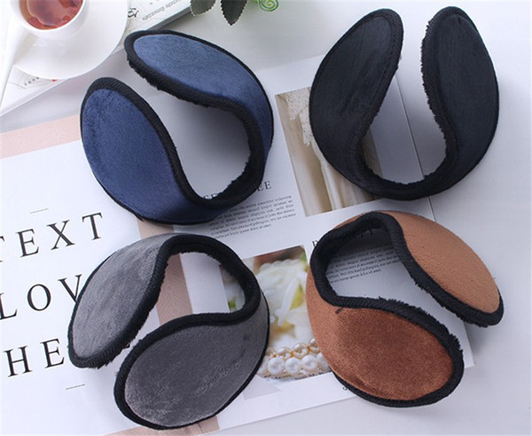 Fashion Men New Colorful Earmuffs Plush Cotton Blending Earwarmers Cycling Running Walking Ear Muffs Earlap Warm Winter Ear Cover