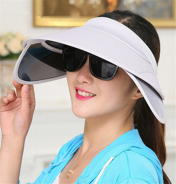 New Summer Fashion Visors Women Colorful Caps Anti UV Protection Sun Hats Girls Woman Sun Caps Cloth Beach Hats