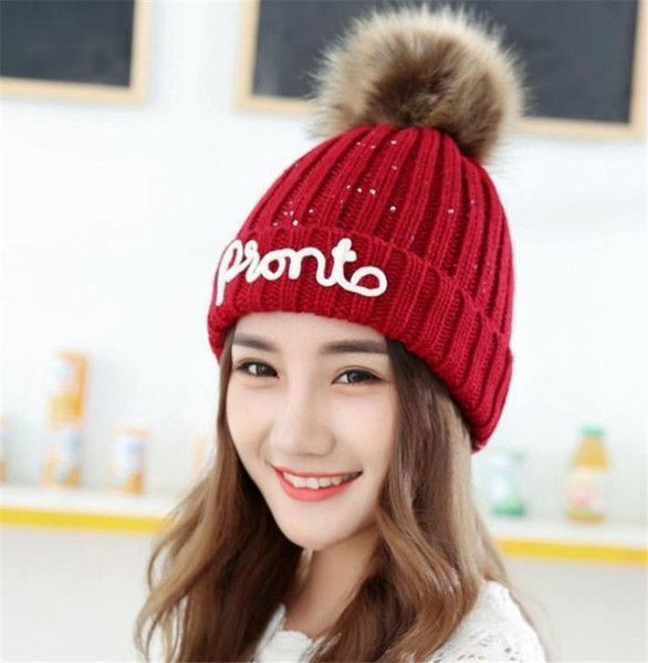 Fashion Winter Beanie Letters Hat Jamaica Woman Warmer Knitted Head Cap For Women Girl Caps Skull Caps Embroidered Beanies