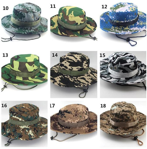 500pcs Tactical Bucket Beanie Hats Airsoft Sniper Camouflage Nepalese Cap Military Army American Military Accessories Hiking Hats J068