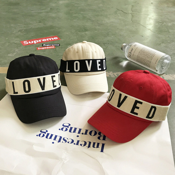 Women Man Adjustable Love Letter Caps Girl Baseball Hat Cool Boy Hip Hop Snapback Cap Cotton Sun Hat