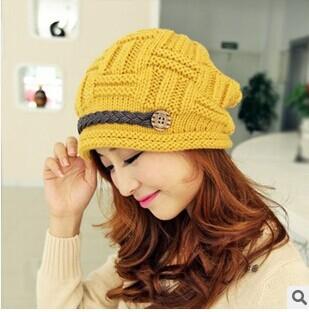 Beanie Winter Hats for Women Crochet Knit Cap Skullies Beanies Warm Caps Female Knitted Stylish Hat Ladies Fashion