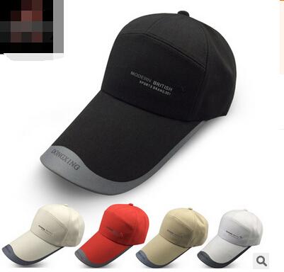 The 2016 men's outdoor Korean fashion hat brim extended dome cotton Baseball Cap Hat peaked cap 007