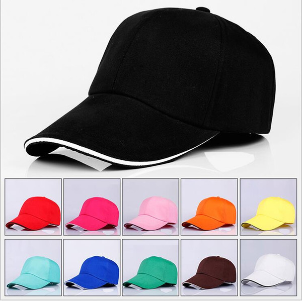 11 Colors Custom LOGO High Quality Adjustable Caps Factory Wholesale Snapback Baseball Hats Advertising Hat Football Caps Cotton Outdoor Spo