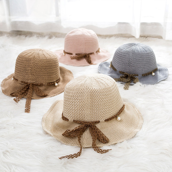 Brand New South Korean Version Sunshade Female Beach Hat Handcrafted Straw Hat Outdoor Sun Protection Folding Hats