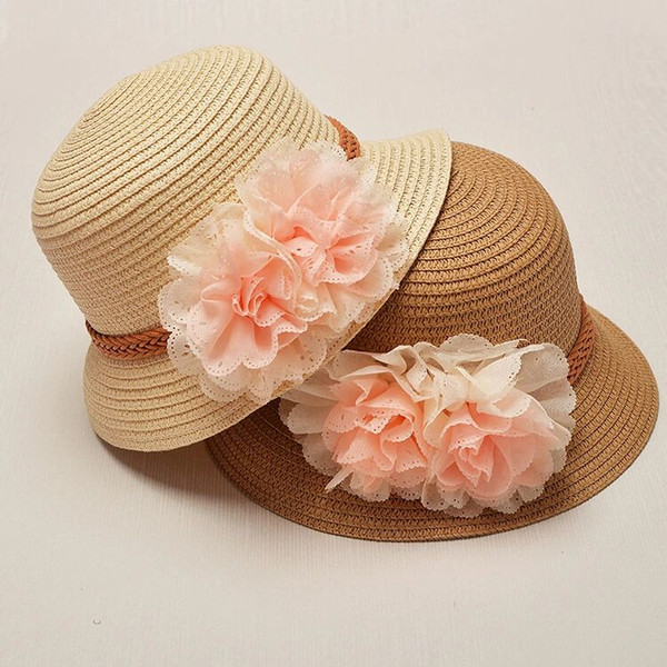 2018 Brand New Summer and Spring Hot Sale Girl Baby Shade Princess Hat Korean Flower Fashion Sunhat