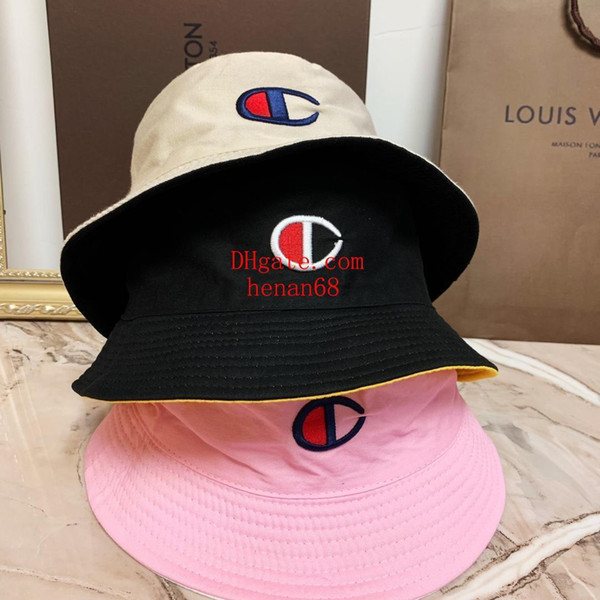 cap Fashion Fisherman Leisure Bucket Hats Letter embroidery Men Women Travel Top Wide Brim Summer Outdoor Sports Visor C-1