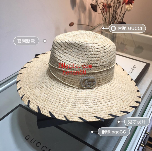 casquette Fashion Sun Hat Women's men's floppy hats Foldable Wide Large Brim Floppy bucket hat Summer Beach Sun Cap new-er6